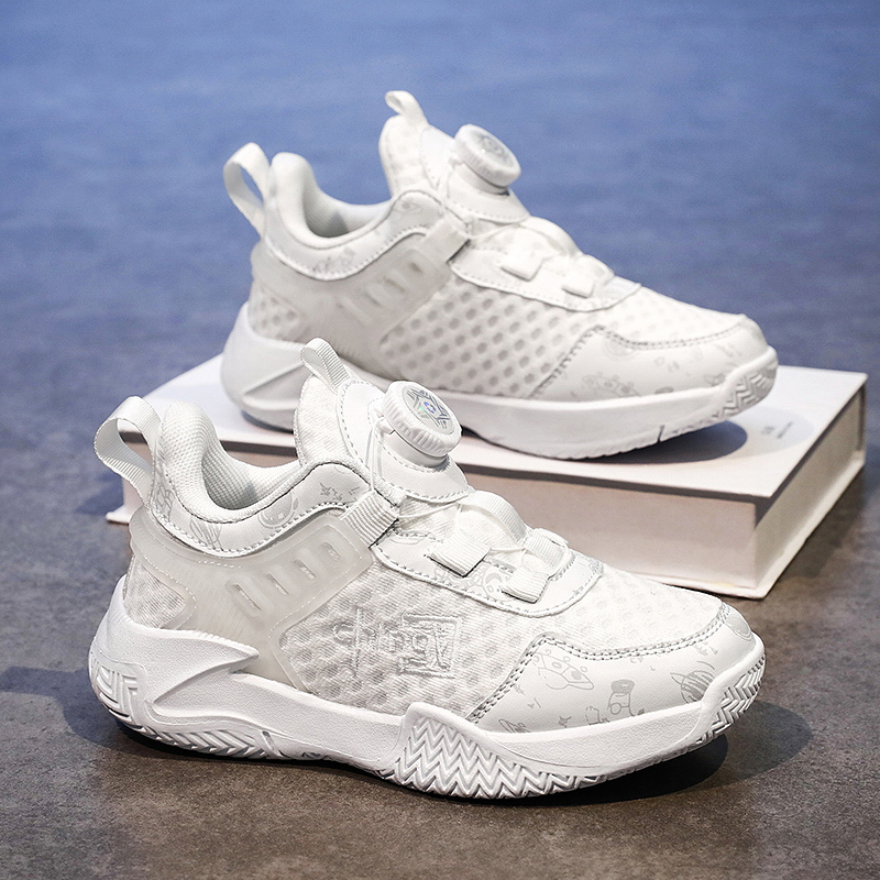 Outdoor Sport Court Flooring - Unisex Children Versatile Simple Basketball Trainers