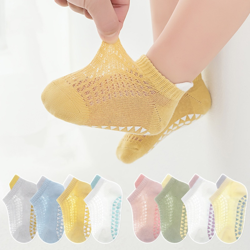 Trampoline Park Sock - 4Pairs Thin Kids Baby Boat Socks