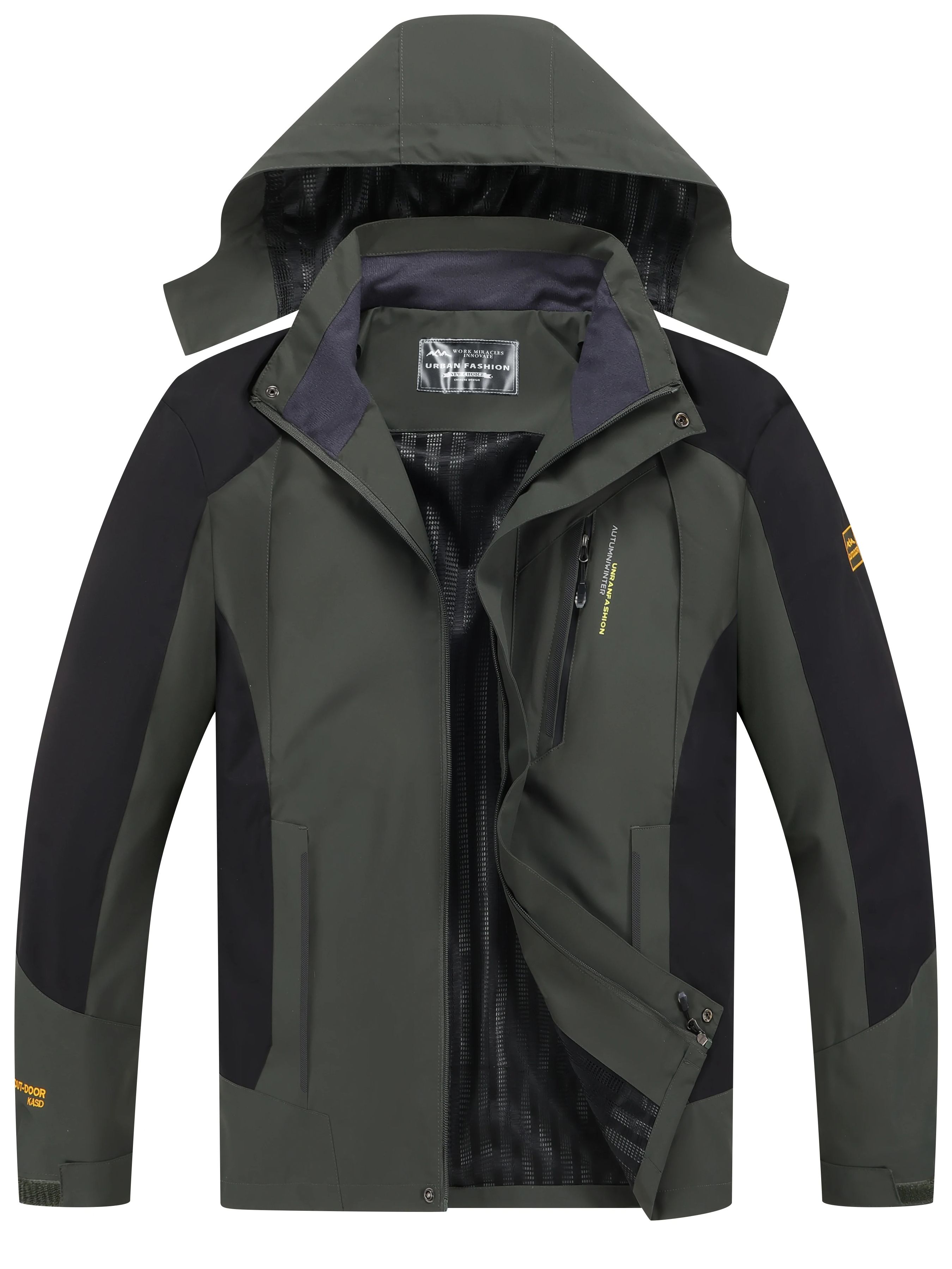 Outdoor Sport Waterproof Jacket - Men's Waterproof Hiking Jacket Large Size