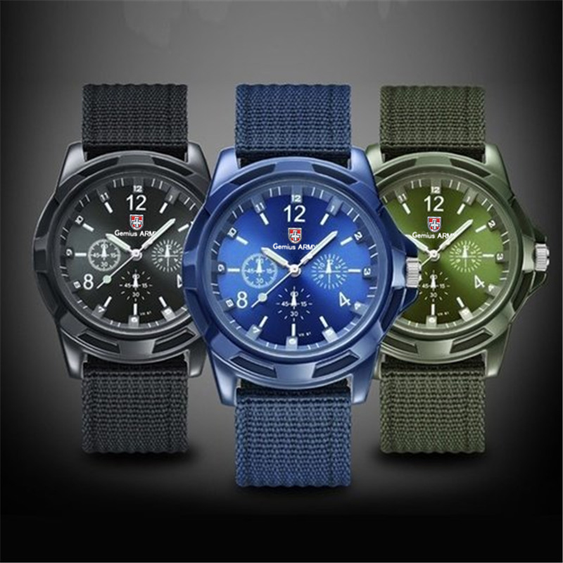 Indoor Sport And Outdoor Sports - Men's Sports Watch Quartz Nylon Gemius