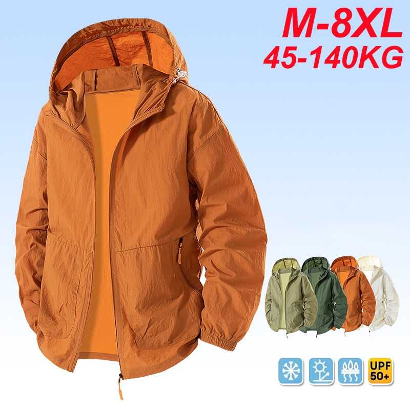 Outdoor Sport Waterproof Jacket - UPF 50+ Summer Hiking Jacket Men