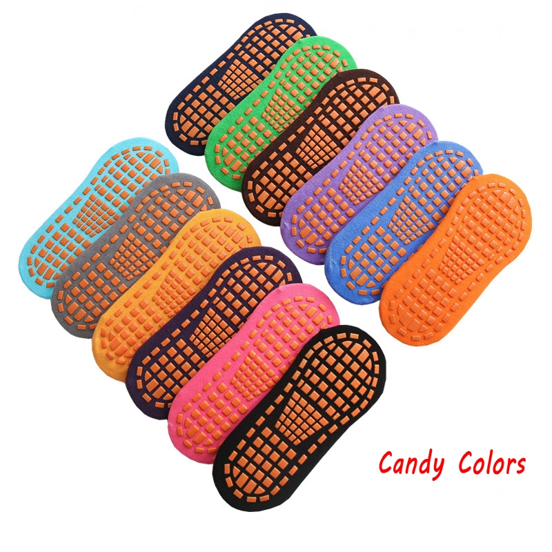 Trampoline Park Sock - 10 Pairs Kids Adults Anti-Slip Socks