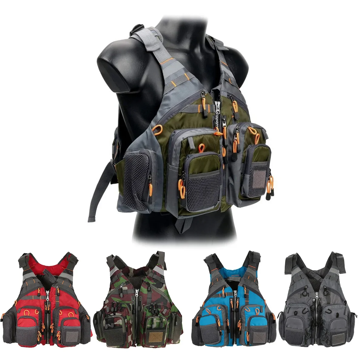 Adjustable Fishing Vest Breath - Outdoor Sport Waterproof Jacket ulasan dan harga