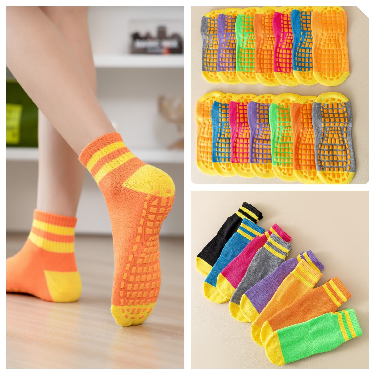 10 Pairs Pack Trampoline Socks - Trampoline Park Sock ulasan dan harga