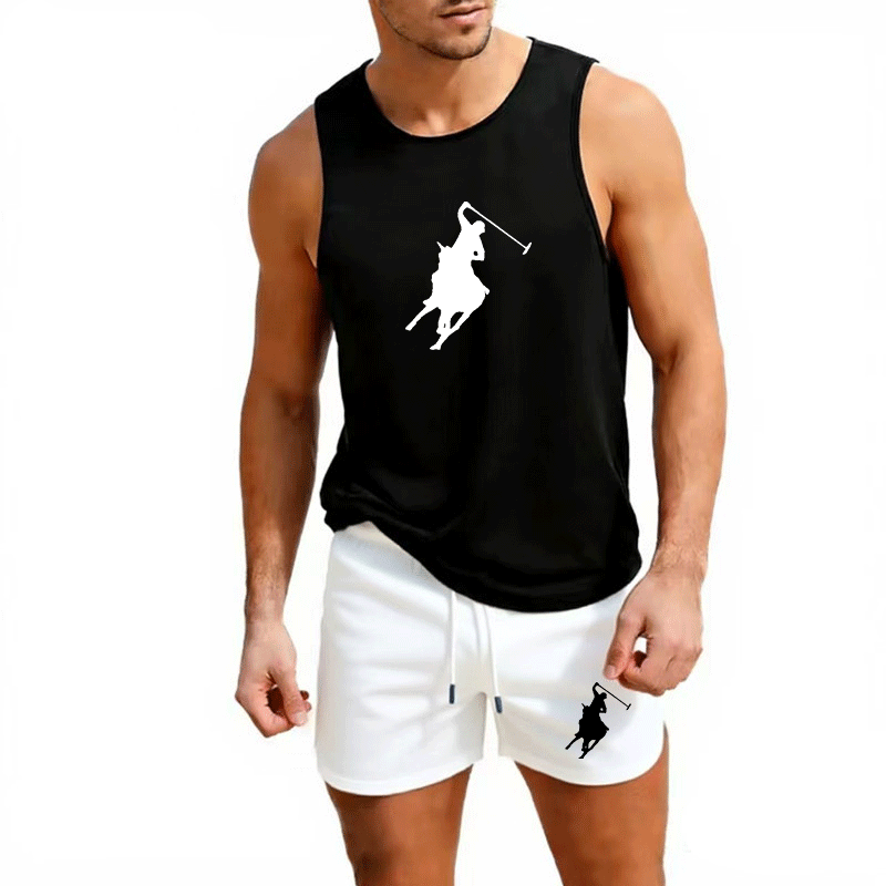 European Men Summer Vest and S - Outdoor Sportswear ulasan dan harga