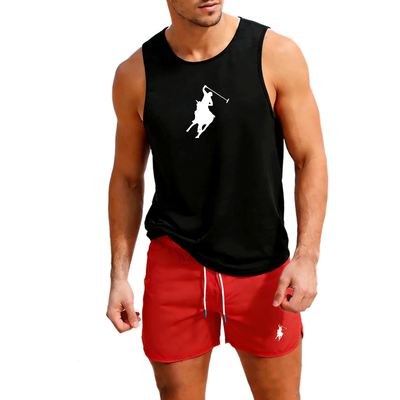 European Men Summer Vest and S - Outdoor Sportswear ulasan dan harga