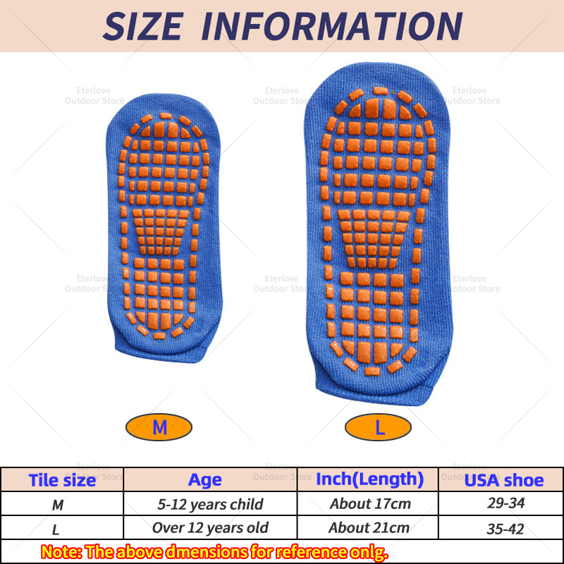 4 Pairs Yoga Pilates Trampolin - Trampoline Park Sock ulasan dan harga