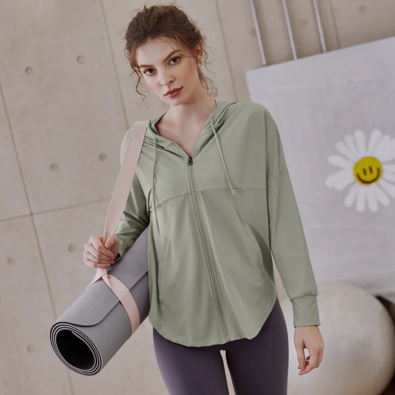 New Women Fitness Jacket Breat - Outdoor Sport Coat ulasan dan harga