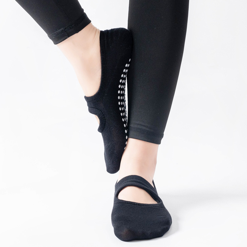 3 Pairs  Women Backless Yoga S - Trampoline Park Sock ulasan dan harga