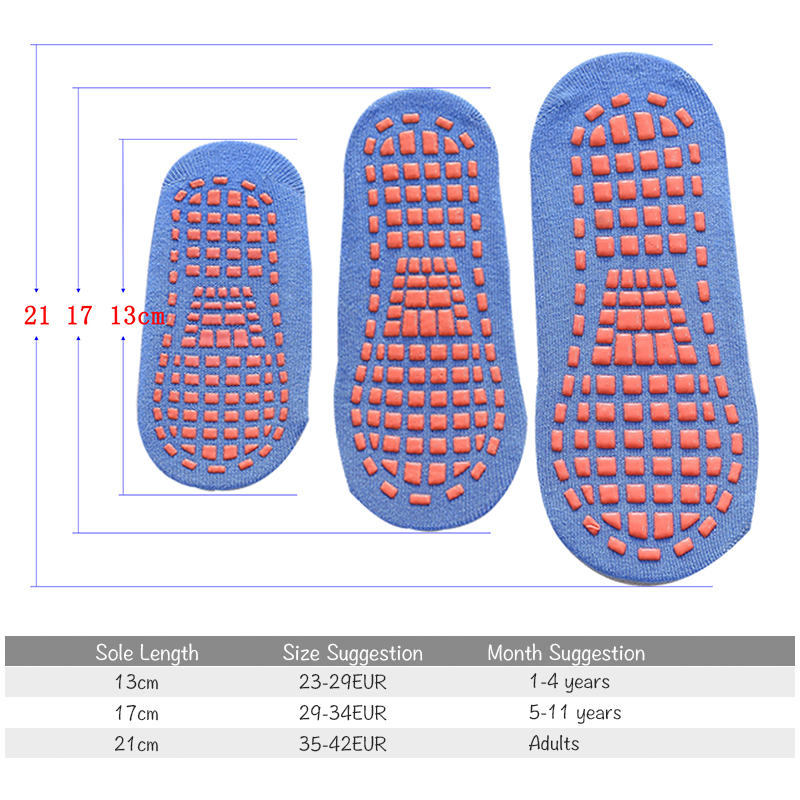 Kids Adults Anti-Slip Socks Pa - Trampoline Park Sock ulasan dan harga