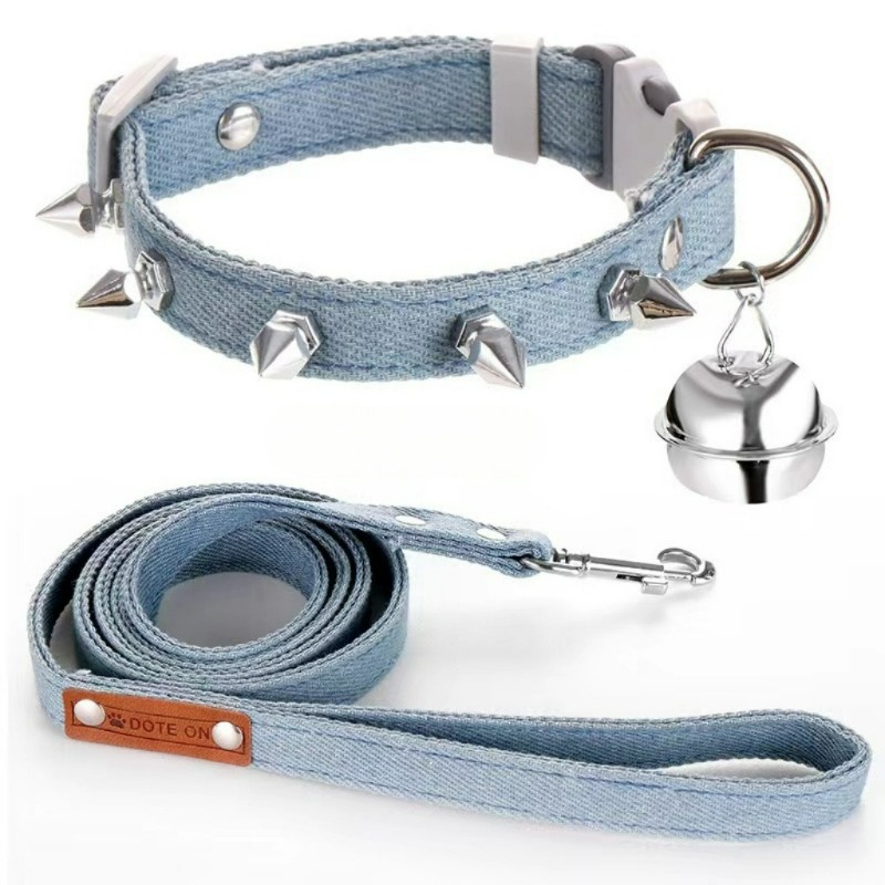 Rivet Pet Anti-Bite Denim Spik - Headcollar Rope Set ulasan dan harga