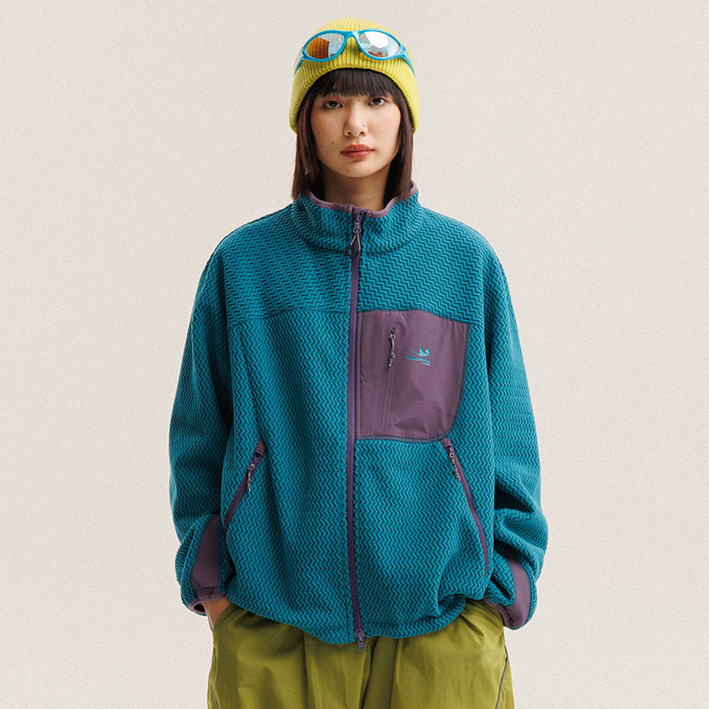 Autumn Winter Polar Fleece Wav - Outdoor Sport Coat ulasan dan harga