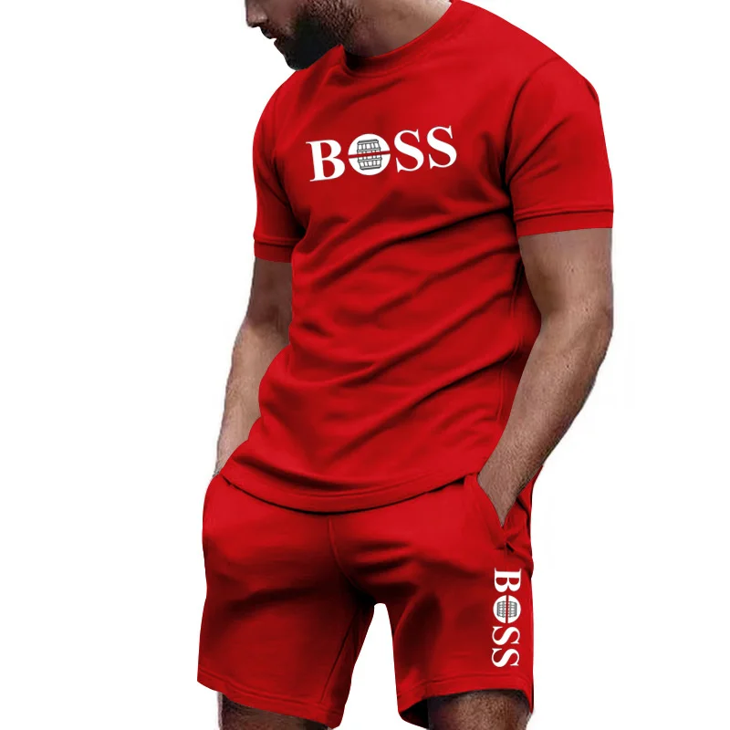 Men's two-piece sportswear sho - Outdoor Sports Leisure ulasan dan harga