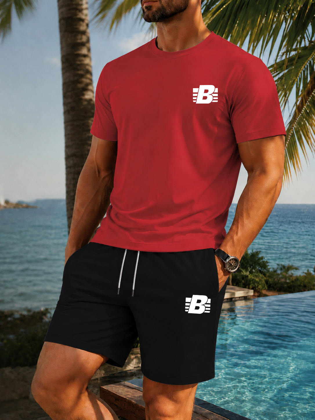 Men's 2-Piece Tracksuit Casual - Outdoor Sports Leisure ulasan dan harga