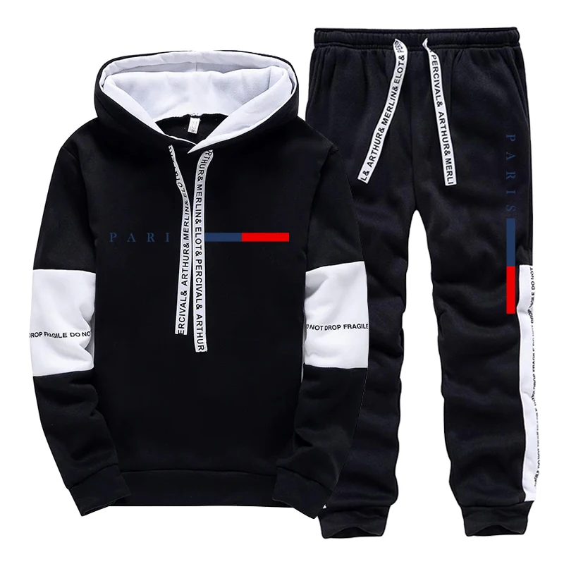 Men's Set/Hoodie/Pants Paris F - Outdoor Sportswear ulasan dan harga