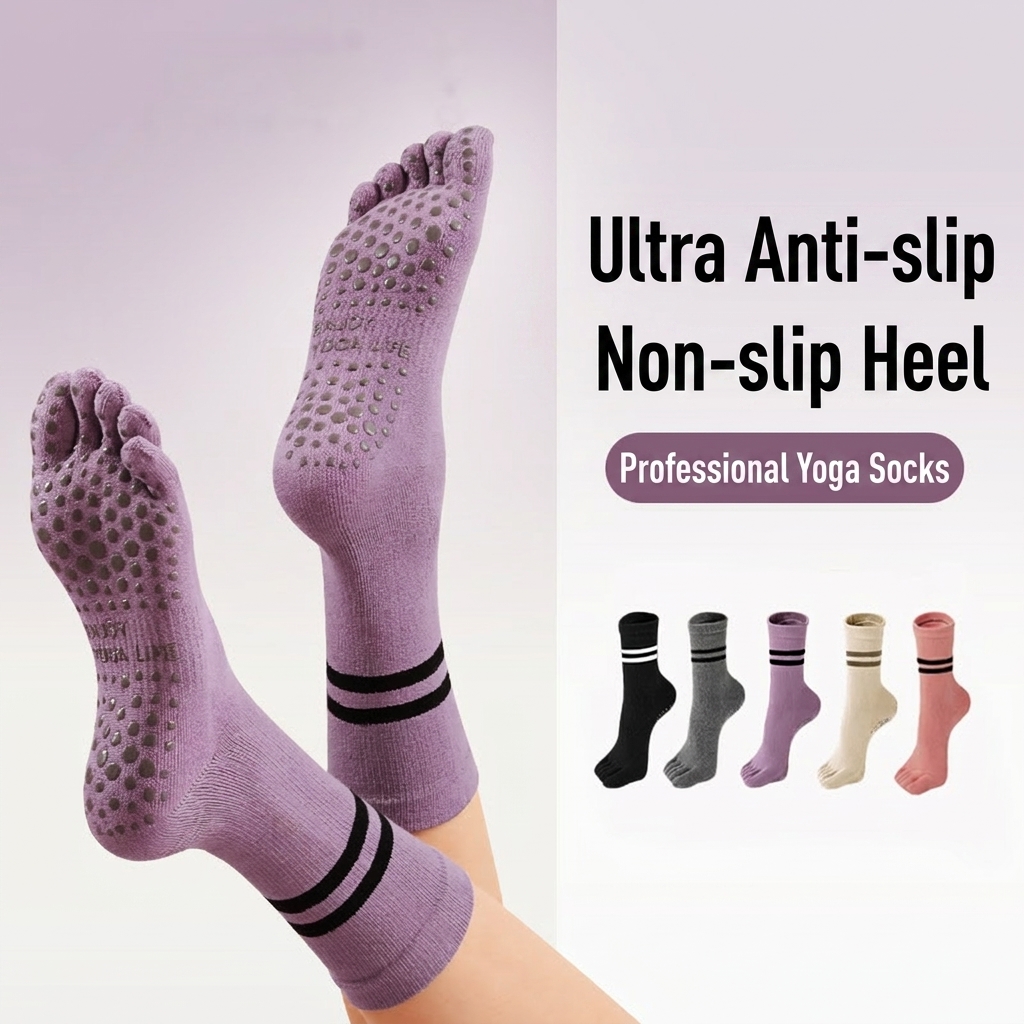 6PCS Pilates Socks Woman Anti  - Trampoline Park Sock ulasan dan harga